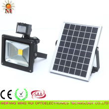 10W IP 65 Outdoor Solar Powered LED Floodlight with PIR Sensor